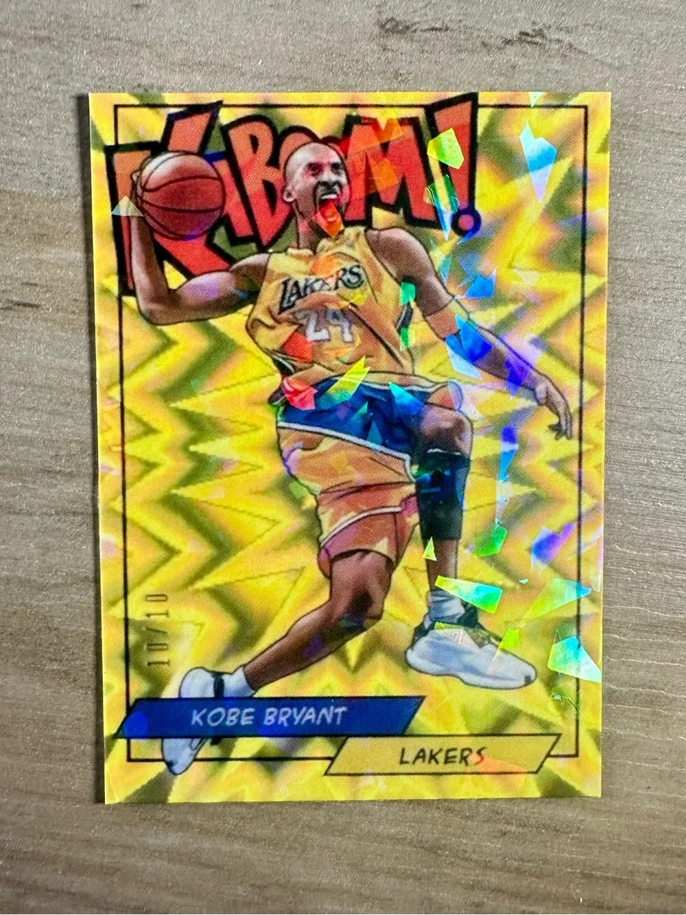 Kobe Bryant 2018 Panini Kaboom #K-KB 1/1 Holo Novelty Basketball Card. LA Lakers